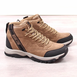 Chaussures trekking montantes homme beige Big Star KK174283 brun 1