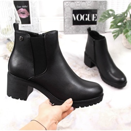 Bottines femme Jodhpur boots on the post isolé noir Sergio Leone 1