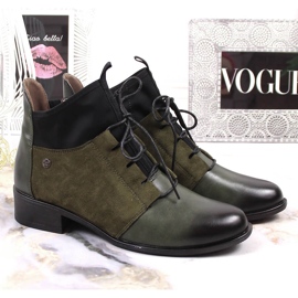 Bottes à enfiler isolées Jezzi vertes pour femmes 2