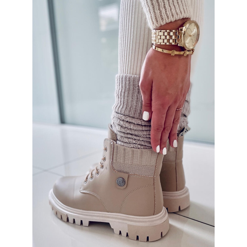 BM Bottes de trappeur femme Atomic Beige 1 BM Bottes de trappeur femme Atomic Beige 1