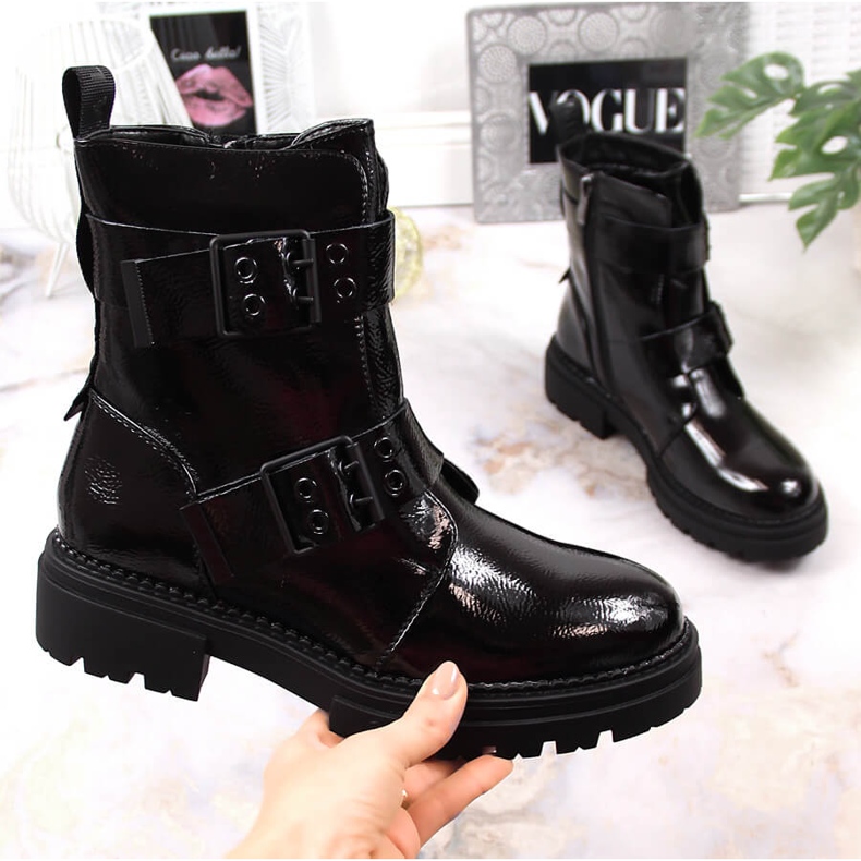 Bottes chaudes pour femme à boucles Noir Laura La.Fi 1