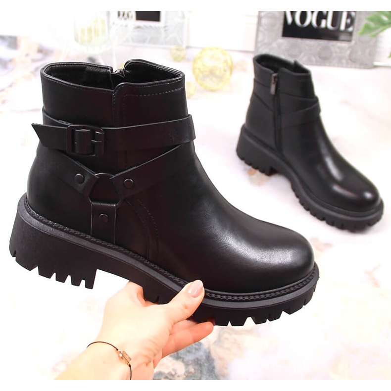 Ouvrières isolées noires pour femmes avec une boucle Laura La.Fi 1