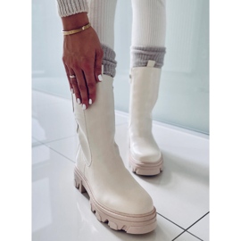 BM Bottines Chelsea Hautes Parade Beige 2 BM Bottines Chelsea Hautes Parade Beige 2