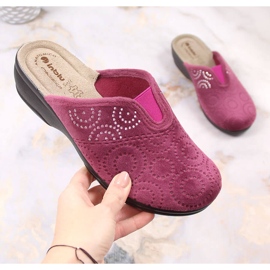 Chaussons femme confortables avec un élastique prune Inblu multicolore 2