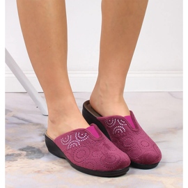 Chaussons femme confortables avec un élastique prune Inblu multicolore 8