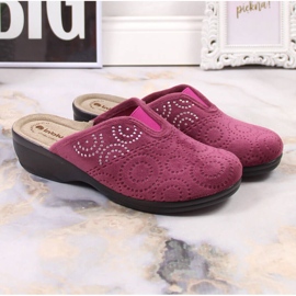 Chaussons femme confortables avec un élastique prune Inblu multicolore 3