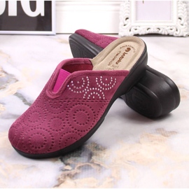 Chaussons femme confortables avec un élastique prune Inblu multicolore 4