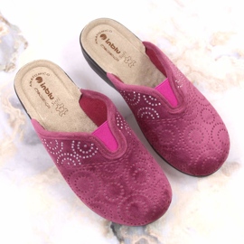 Chaussons femme confortables avec un élastique prune Inblu multicolore 5