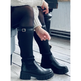 BM Bottes d'équitation avec une tige souple Blow Black noir 1