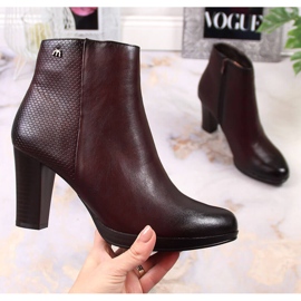 Bottes chaudes pour femmes marron sur le poteau M. Daszyński bordeaux 1