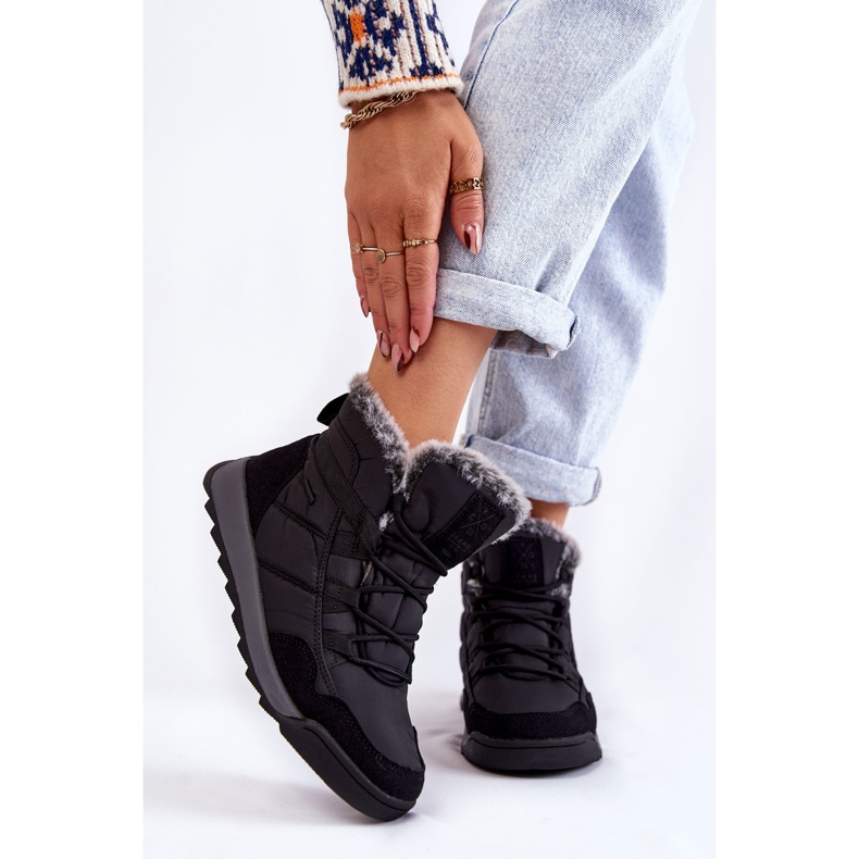 Bottes de neige isolées femme Cross Jeans KK2R4016C Noir 1