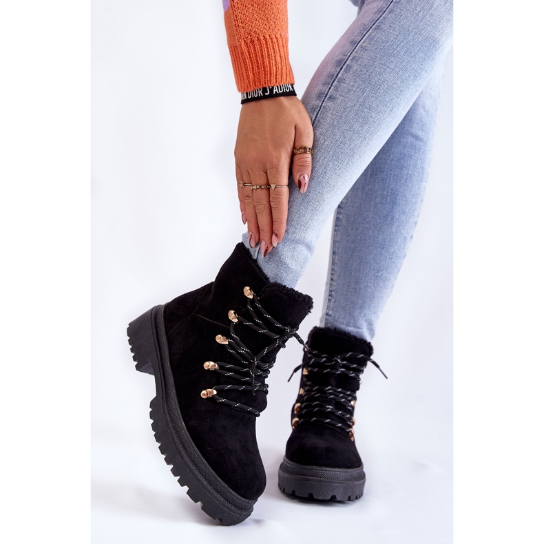 Bottes en daim pour femmes Noir Bellita le noir 1
