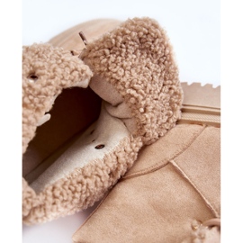 Bottes en daim pour femmes Beige Bellita Trappers 7