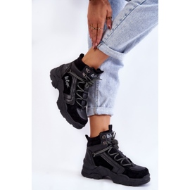 Chaussures Trekking Femme Trappers Lee Cooper LCJ-22-31-1441 Noir 2
