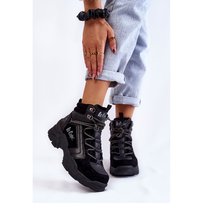 Chaussures Trekking Femme Trappers Lee Cooper LCJ-22-31-1441 Noir le noir 1 Chaussures Trekking Femme Trappers Lee Cooper LCJ-22-31-1441 Noir le noir 1