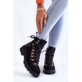 Bottes chaudes noires à lacets pour femmes Jesse le noir 1