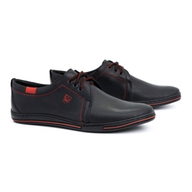 Polbut Chaussures en cuir pour hommes 343 noir le noir 2