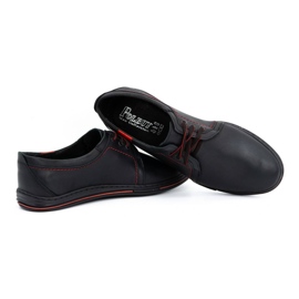 Polbut Chaussures en cuir pour hommes 343 noir 3