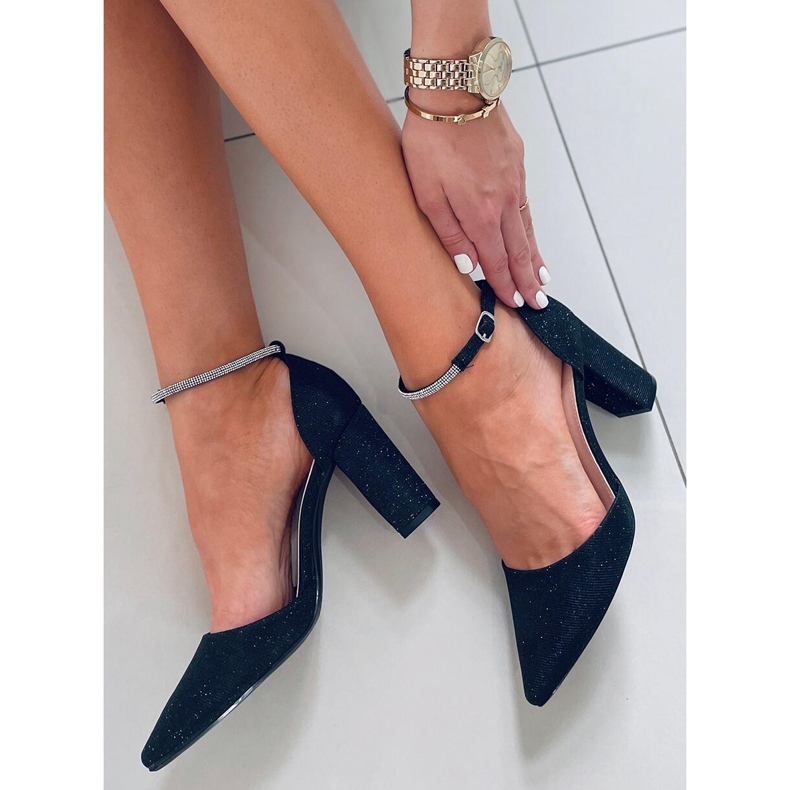 PA1 Escarpins formels sur le poteau Orchid Black noir 1