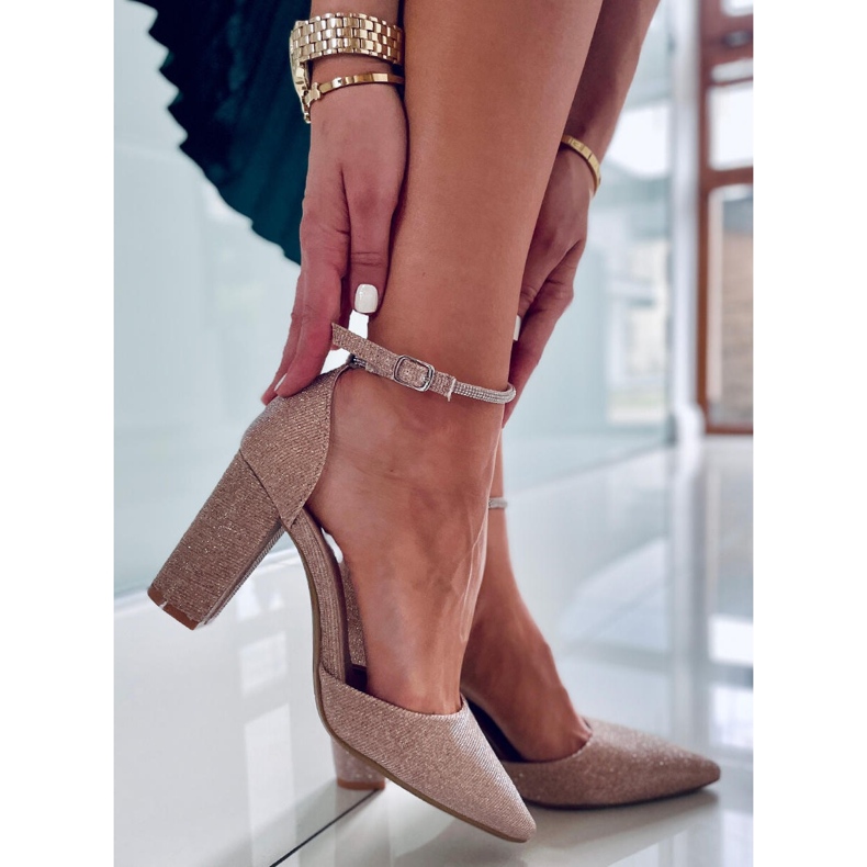 PA1 Escarpins formels sur le poteau Orchid Champagne d'or 1 PA1 Escarpins formels sur le poteau Orchid Champagne d'or 1