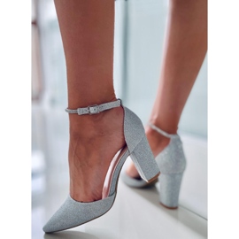 PA1 Escarpins formels sur le poteau Orchid Silver argent gris 2