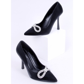 Talons élégants avec pierres Sugar Black le noir 1