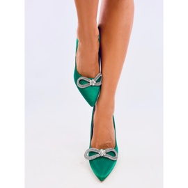 Talons élégants avec pierres Sugar Green vert 2