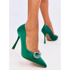 Talons élégants avec pierres Sugar Green vert 3