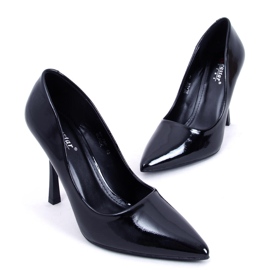 PA1 Anika Escarpins femme laqués noirs le noir 2