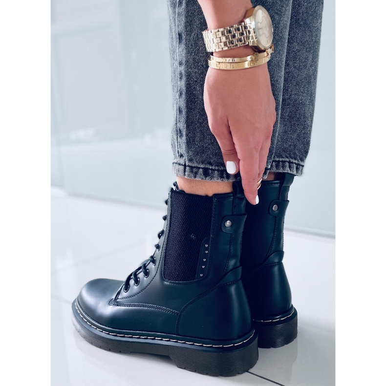 Bottes Hirst Black Matt bovver noir 1