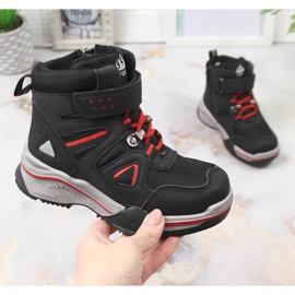 News Chaussures garçon isolées en laine de mouton noir le noir 1