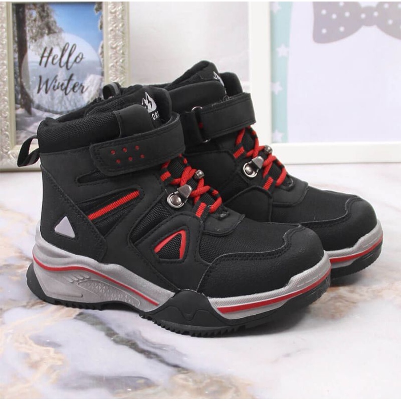 Bottes isolées en laine de mouton News Jr EVE383A le noir 2