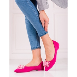 Ballerines femme avec cristaux shelovet rose 1 Ballerines femme avec cristaux shelovet rose 1