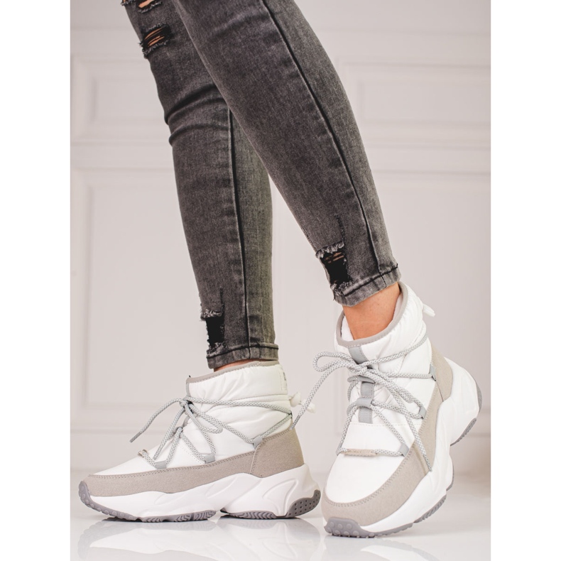 Bottes de neige blanches pour femmes Big Star KK274272 beige 1