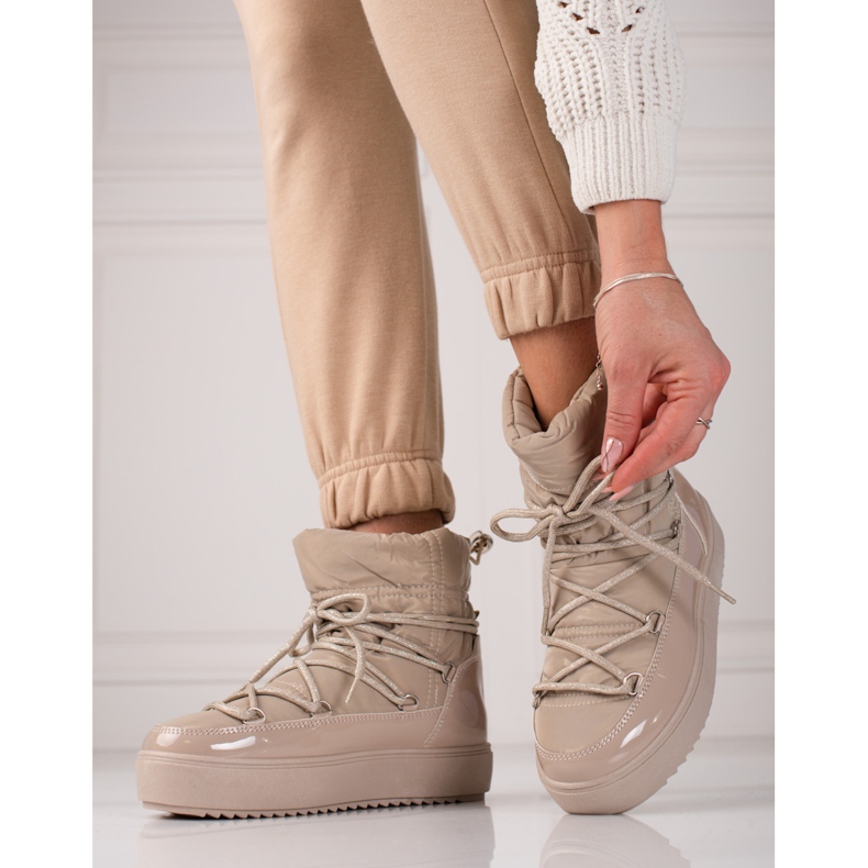 Après-ski femme shelovet beige foncé 1