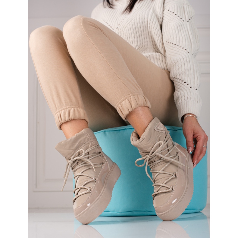 Après-ski femme shelovet beige foncé 2