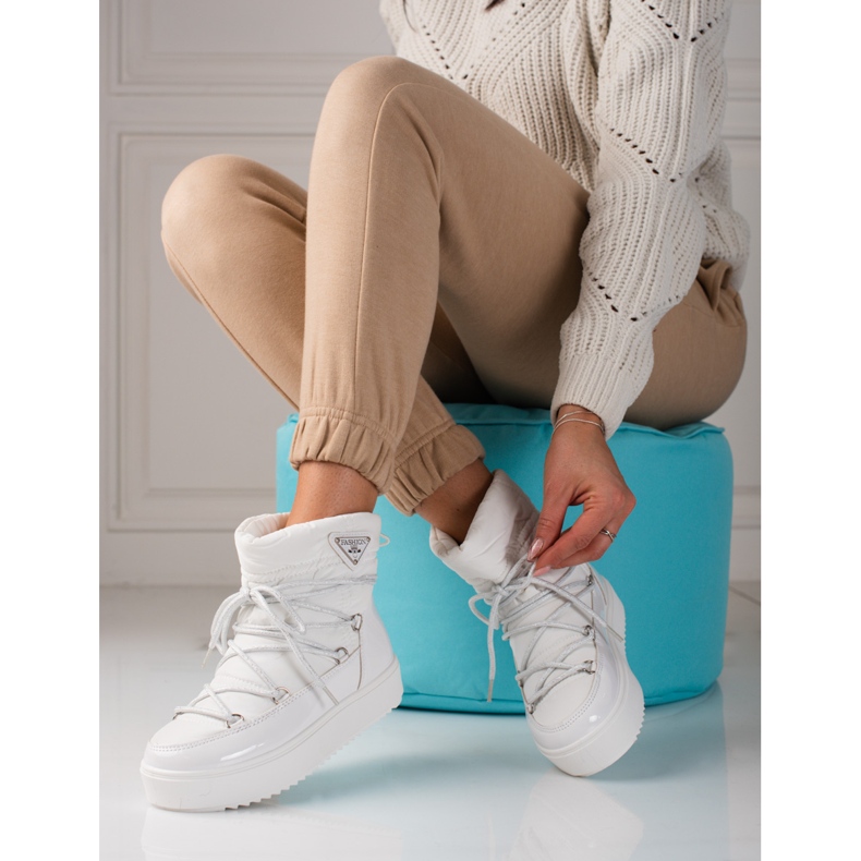 Bottes de neige femme blanches shelovet 1