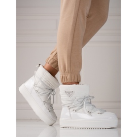 Bottes de neige femme blanches shelovet 2