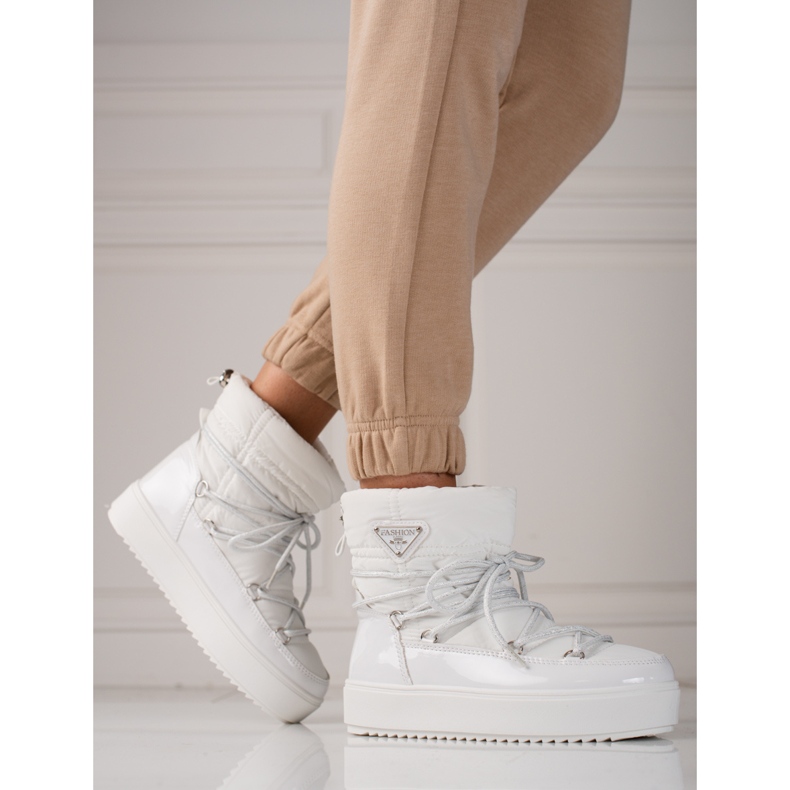 Bottes de neige femme blanches shelovet 2
