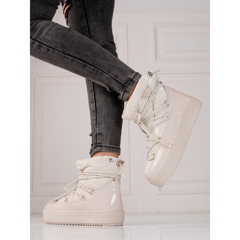 Après-ski femme beige clair shelovet 2 Après-ski femme beige clair shelovet 2