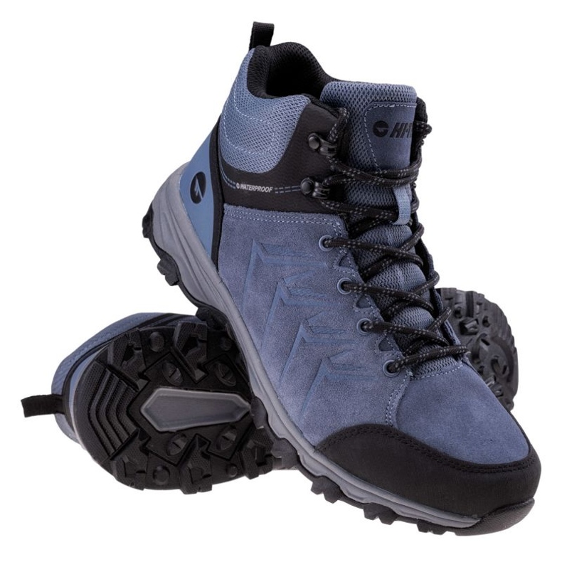 Chaussures Hi-Tec Helone Mid Wp 92800442373 bleu 1