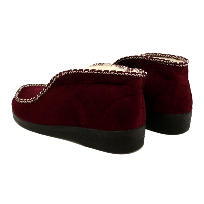 Chaussons chauds Felt Adanex 17013 Bordeaux multicolore 3 Chaussons chauds Felt Adanex 17013 Bordeaux multicolore 3