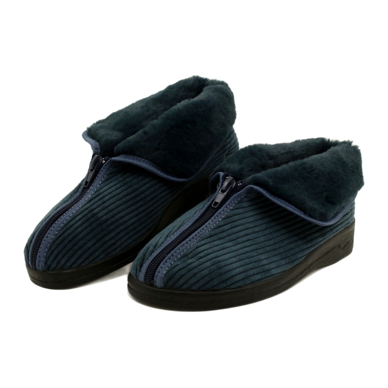 Slippers pour femmes isolées Adanex 27833-FBP7SU Bleu marine 4 Slippers pour femmes isolées Adanex 27833-FBP7SU Bleu marine 4