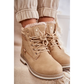 PE1 Bottes Chaudes Femme Trappers Beige Foncé Liv 4