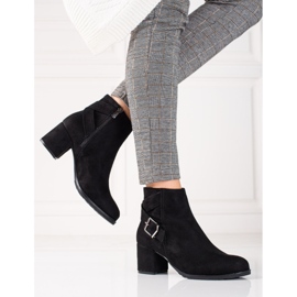 T.Sokolski Bottines en daim sur le poteau Sokolski noir 2