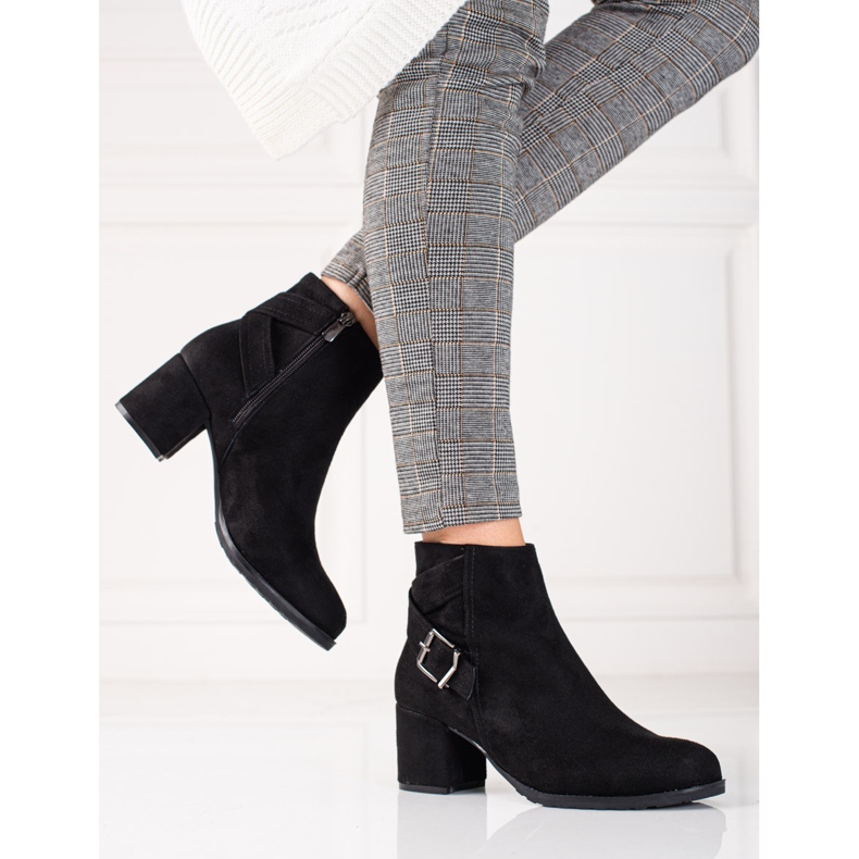 T.Sokolski Bottines en daim sur le poteau Sokolski noir 2