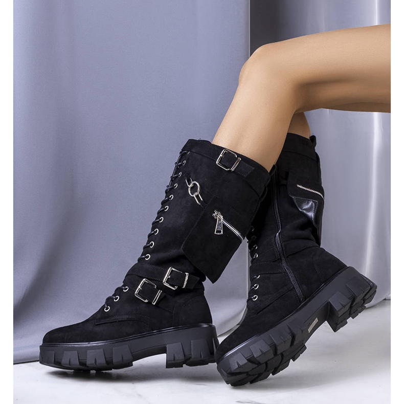 PA1 Bottes isolées noires avec un sachet Sedin 1