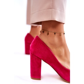 PS1 Escarpins Classiques En Daim On A Bar Fuchsia Kendra rose 3