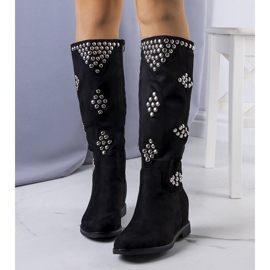 BM Bottes compensées isolées noires de Rivalta 1