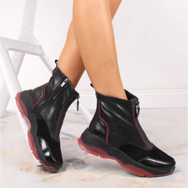 Bottes isolées en cuir noir pour femmes Filippo 1